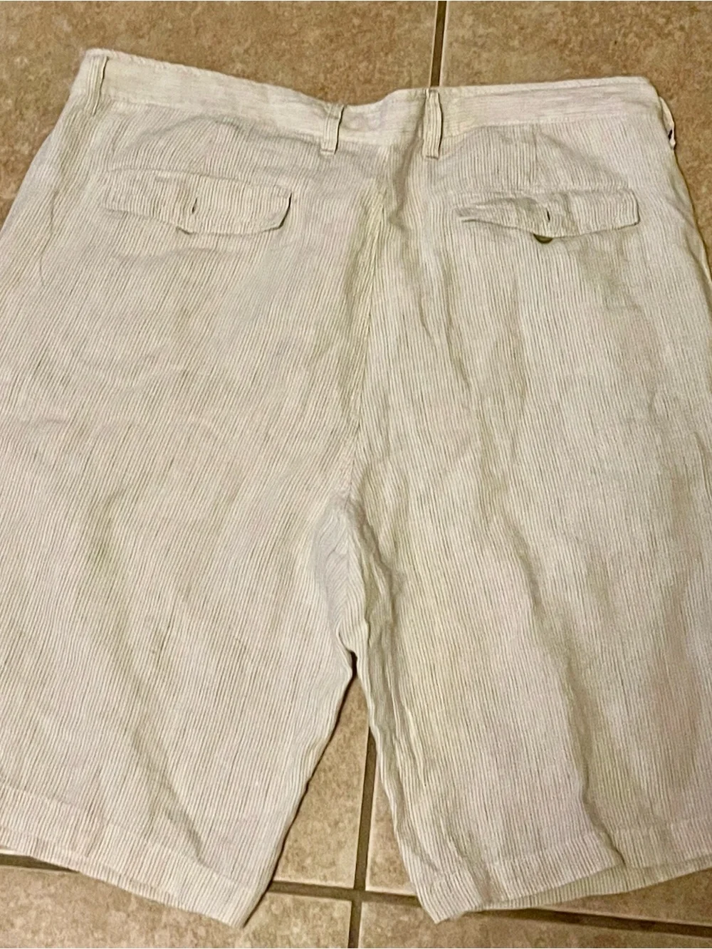 Tommy Bahama Relaxed Linen Blend Striped Shorts 38